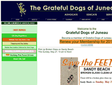 Tablet Screenshot of gratefuldogsofjuneau.org
